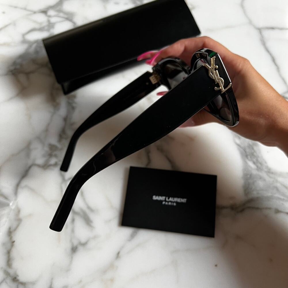 Saint Laurent Black Sunglasses - Picture 8 of 10